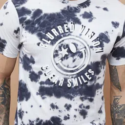 SmileyWorld Tie and Dye Dyed Cotton Regular Fit T-shirt image 2