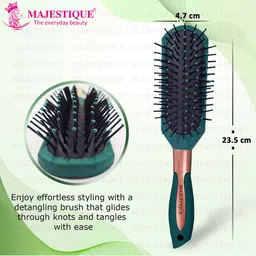 MAJESTIQUE 7 Row Styling Hair Brush For Separating-Shaping & Defining Curly Hair image 2