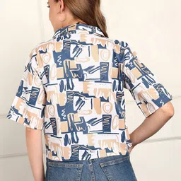 HERE&NOW Print Crop Top image 5