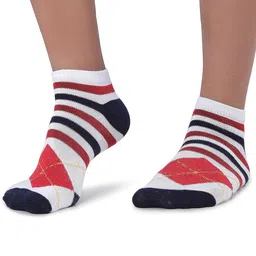 MJE Men Pack Of 5 Patterned Ankle Length Socks image 3