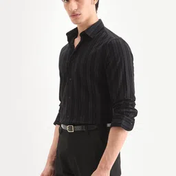 RARE RABBIT Men Premium Striped Casual Shirt image 3