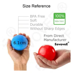 EEVOVEE 50 Pcs  Kids Plastic Pool Balls Non Toxic Safe & Soft Ball Pit Balls 6.1 cm - Multi Color image 3