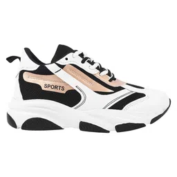 Shoetopia Colour Blocked Sneakers - White image 4