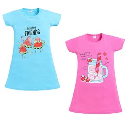 Todd N Teen Girls Printed Nightdress-image-50