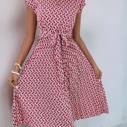 KPOP Print A-Line Dress image 3