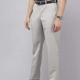 Park Avenue Men Textured Formal Trousers image 5