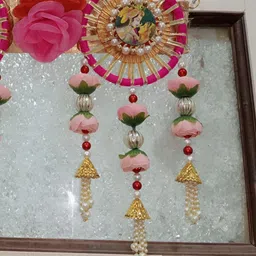 Nutts Pink & Red Floral Bandhanwar image 3