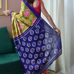 all about you Ethnic Motifs Printed Pure Cotton Saree image 3