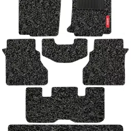 Elegant PVC Grass Black Carpet Car Mat Compatible With Kia Carens-image-84