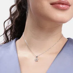 DressBerry Oval Shape Pendant with Chain image 1