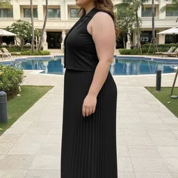 U&F Beyond Shirt Collar Waistcoat With Skirt Co-Ords image 5