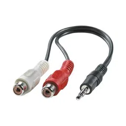 ROLINE AUDIO CABLE, 3.5MM PLUG-RCAX2 SKT, 0.2M, 11.09.4340-picture-40