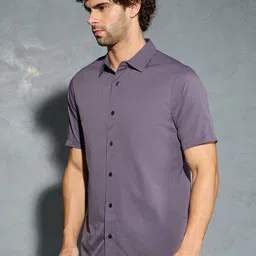 Technosport Men Classic Slim Fit Opaque Casual Shirt image 4