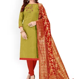 Maroosh Floral Embroidered Beads & Stones Unstitched Dress Material-image-54