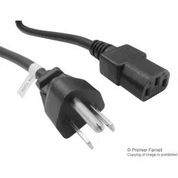 MULTICOMP PRO Power Cords / Electrical Power Cables POWER CORD, USA NEMA 5-15P-IEC C13, 2M, GW-151609-picture-28