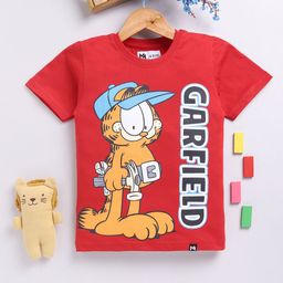 YK X Minute Mirth Boys Garfield Graphic Printed Pure Cotton T-shirt-picture-5