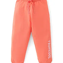 Babyhug Cotton Jersey Knit Full Length Lounge Pant Palm Tree Print Pack Of 2 - Multicolor image 2