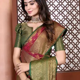 jayant creation Red Art Silk Barasi Sarees-picture-52