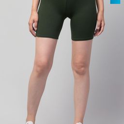HIRRUX Women Skinny Fit Low-Rise Cycling Sports Shorts-picture-2