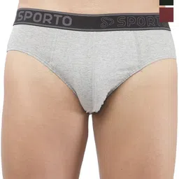 Sporto by Macho Men Pack Of 3 Basic Briefs Sporto_M1010-G(1)-M(1)-Olv(1)-S-image-23