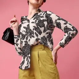 LERIYA FASHION Floral Print Shirt Style Top image 2