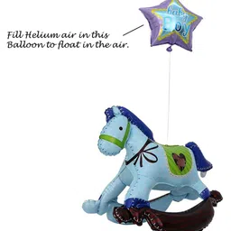 Amfin Its a Boy Foil Balloon Decoration Rocking Giant Foil Balloon Its the Balloon that Walks on Air - Blue image 3