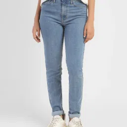 levi's Women's 721 Blue Skinny Fit High Rise Jeans image 2