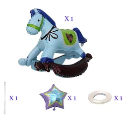 Amfin Its a Boy Foil Balloon Decoration Rocking Giant Foil Balloon Its the Balloon that Walks on Air - Blue image 4