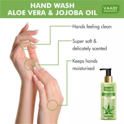 Vaadi Herbals Velvety Soft Aloe Vera & Jojoba Oil Hand Wash - Pack Of 2 image 2