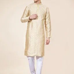 OUTLUK Men Printed Regular Kurta with Pyjamas-picture-27