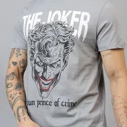 Free Authority Joker Typography Round Neck Pure Cotton Printed T-Shirt image 5