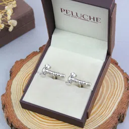 PELUCHE Silver Gavel Symbol Cufflink image 5