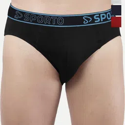 Sporto by Macho Men Pack Of 4 Mid Rise Basic Briefs Sporto_M1010-A(1)-G(1)-Prt(1)-S-picture-40
