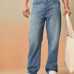 Mast & Harbour Men Baggy Fit Light Fade Jeans-picture-35