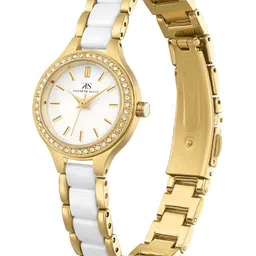 KENNETH SCOTT Women Embellished Dial & Bracelet Style Straps Analogue Watch K23509-GCWW image 3