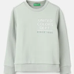 United Colors of Benetton Boys Typography Printed Round Neck Sweatshirt-picture-7