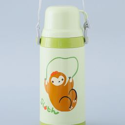 fab n funky Flask with Strap Green - 400 ml (Print may Vary)-picture-15