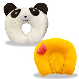 Chinmay Kids Mustard Seeds, Polyester Fibre Animals Baby Pillow Pack of 2 White, Yellow-picture-7