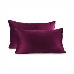 DADDY COOL Multicoloured Set of 2 Fibre Filled Faux Velvet Ultra Soft Sleep Pillow-image-19