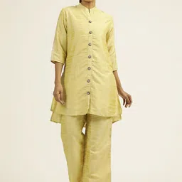 Jaipur Kurti Self Design Tunic With Trousers Co-Ords-image-43