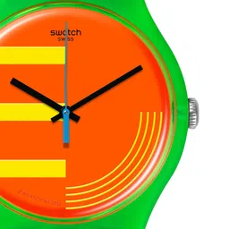 Swatch Unisex Printed Dial & Straps Analogue Watch SO29G106 image 4
