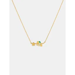 Shaya by CaratLane Flower for You Necklace in Gold Plated 925 Silver image 2