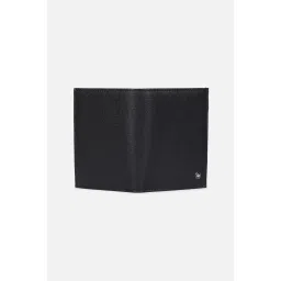 Louis Philippe Men Black Textured Genuine Leather Wallet image 3