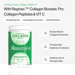 Beautywise Advanced Vegan Collagen Builder+ Dual Action Hair Rescue Keratin & Biotin image 5