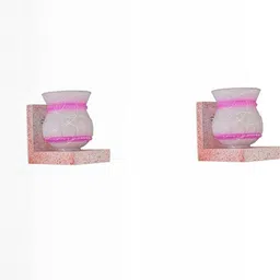 SOMIL Pink Glass Cylinder Printed Wall Lamps-picture-10