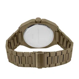 French Connection Men Skeleton Dial & Stainless Steel Bracelet Style Straps Analogue Motion Powered Watch image 5