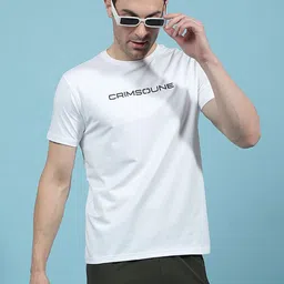 Crimsoune Club Men Typography Printed Round Neck T-shirt-image-68