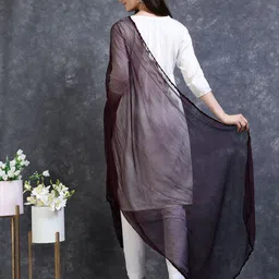 MIRAAN Women Solid Taping Dupatta image 2