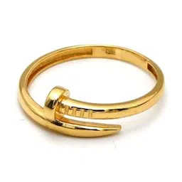 Lovemi Movements Unisex Stainless Steel Gold-Plated Adjustable Finger Ring-picture-15