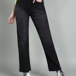 Chemistry Women Straight Fit High-Rise Light Fade Stretchable Jeans-image-34
